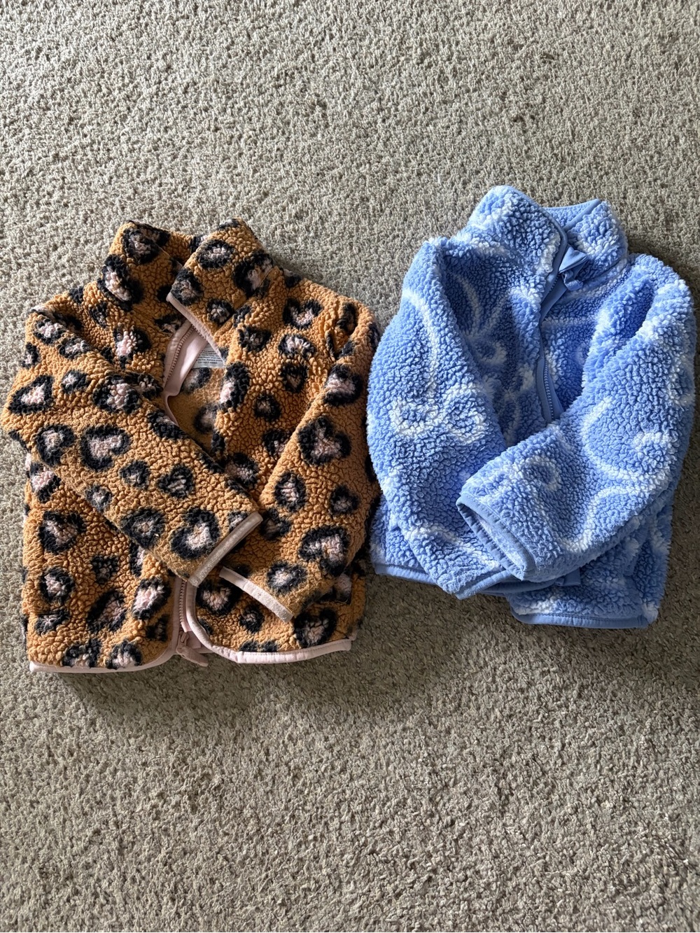 Toddler Girl plush jacket bundle